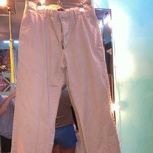 Cream straight leg Banana Republic Pants